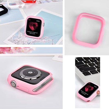 Купить Силиконовый чехол Coteetci Liquid Case розовый для Apple Watch 4/5/6/SE 40mm по лучшей цене в Украине 🔔 ,  наш интернет - магазин гарантирует качество и быструю доставку вашего заказа 🚀