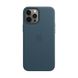 Кожаный чехол iLoungeMax Genuine Leather Case MagSafe Baltic Blue для iPhone 12 Pro Max ОЕМ