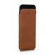 Кожаный чехол-карман Sena UltraSlim Tan для iPhone 12 mini