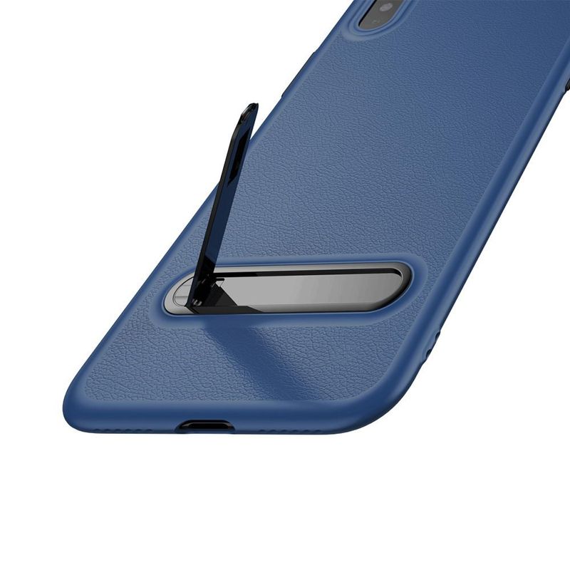 Купить Чехол с подставкой Baseus Happy Watching Supporting синий для iPhone X/XS по лучшей цене в Украине 🔔 ,  наш интернет - магазин гарантирует качество и быструю доставку вашего заказа 🚀