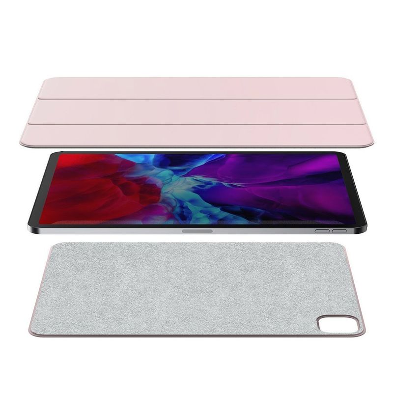 Купить Магнитный чехол-книжка Baseus Simplism Magnetic для iPad Pro 12.9" (2020) розовый по лучшей цене в Украине 🔔 ,  наш интернет - магазин гарантирует качество и быструю доставку вашего заказа 🚀