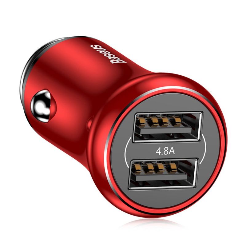 Купити Автомобільний зарядний пристрій Baseus Gentleman 4.8 A 2-USB червоне за найкращою ціною в Україні 🔔, наш інтернет - магазин гарантує якість і швидку доставку вашого замовлення 🚀