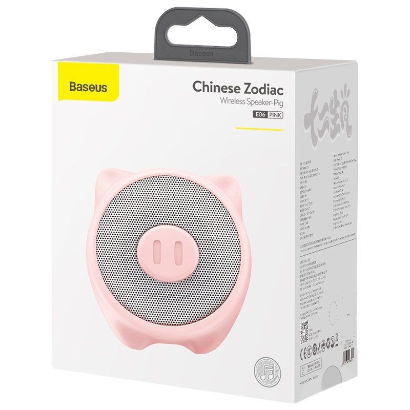 Купити Портативна колонка Baseus Q Chinese Zodiac Wireless Pig E06 рожева за найкращою ціною в Україні 🔔, наш інтернет - магазин гарантує якість і швидку доставку вашого замовлення 🚀