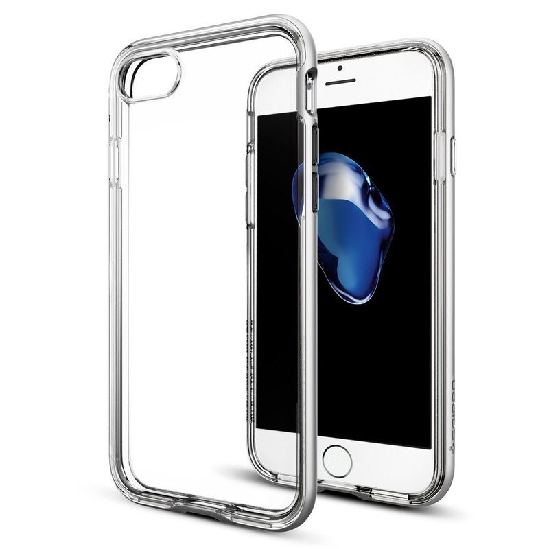 Купить Чехол Spigen Neo Hybrid Crystal Satin Silver для iPhone 7 | 8 | SE 2020 по лучшей цене в Украине 🔔 ,  наш интернет - магазин гарантирует качество и быструю доставку вашего заказа 🚀