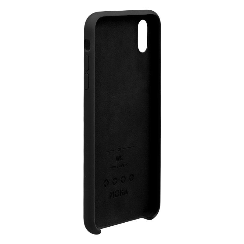 Купить Силиконовый чехол WK Design Moka черный для iPhone XS Max по лучшей цене в Украине 🔔 ,  наш интернет - магазин гарантирует качество и быструю доставку вашего заказа 🚀