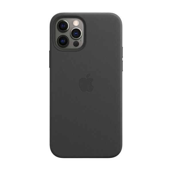 Купить Черный кожаный чехол Apple Leather Case with MagSafe Black (MHKM3) для iPhone 12 Pro Max по лучшей цене в Украине 🔔 ,  наш интернет - магазин гарантирует качество и быструю доставку вашего заказа 🚀