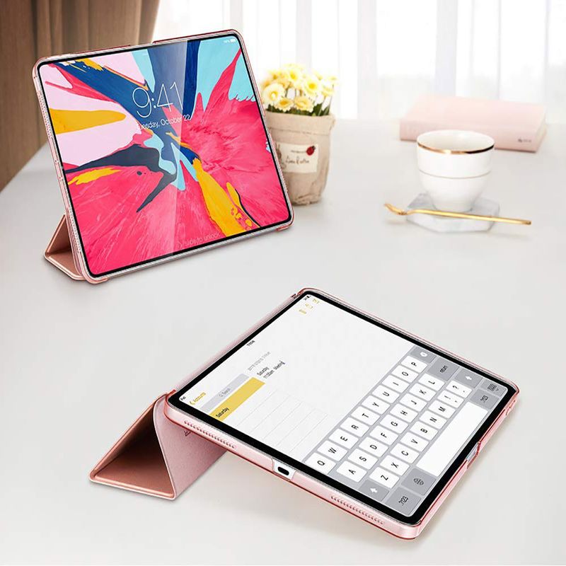 Купити Шкіряний чохол ESR Yippee Color Trifold Smart Case Rose Gold для iPad Pro 12.9" (2018) за найкращою ціною в Україні 🔔, наш інтернет - магазин гарантує якість і швидку доставку вашого замовлення 🚀