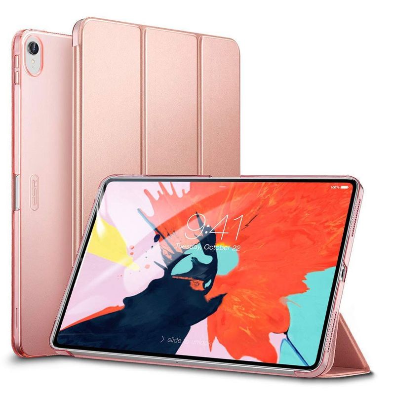 Купити Шкіряний чохол ESR Yippee Color Trifold Smart Case Rose Gold для iPad Pro 12.9" (2018) за найкращою ціною в Україні 🔔, наш інтернет - магазин гарантує якість і швидку доставку вашого замовлення 🚀