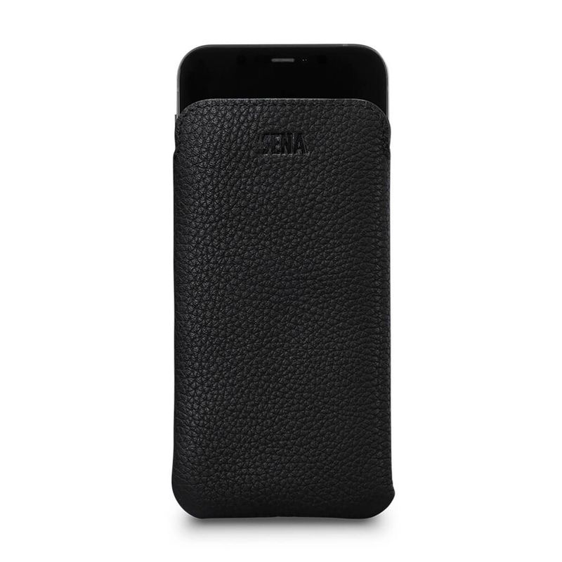 Купить Черный кожаный чехол-карман Sena UltraSlim Black для iPhone 12 Pro Max по лучшей цене в Украине 🔔 ,  наш интернет - магазин гарантирует качество и быструю доставку вашего заказа 🚀