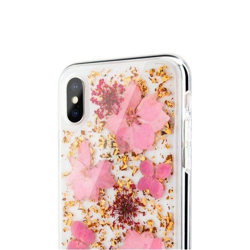 Купить Чехол SwitchEasy Flash Lucious прозрачный с розовыми цветами для iPhone X/XS по лучшей цене в Украине 🔔 ,  наш интернет - магазин гарантирует качество и быструю доставку вашего заказа 🚀
