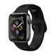 Силиконовый ремешок Spigen Air Fit Black для Apple Watch 40mm SE | 6 | 5 | 4