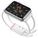 Ремешок Baseus Let's Go Cord Watch Strap белый + розовый для Apple Watch Series 3/4/5/6/SE 42mm/44mm