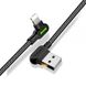 Двухсторонний зарядный кабель для iPhone | iPad Mcdodo 90° UCB to Lightning с LED-индикацией 1.2m