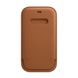 Шкіряний чохол-гаманець Apple Leather Sleeve with MagSafe Saddle Brown (MHYC3) для iPhone 12 | 12 Pro