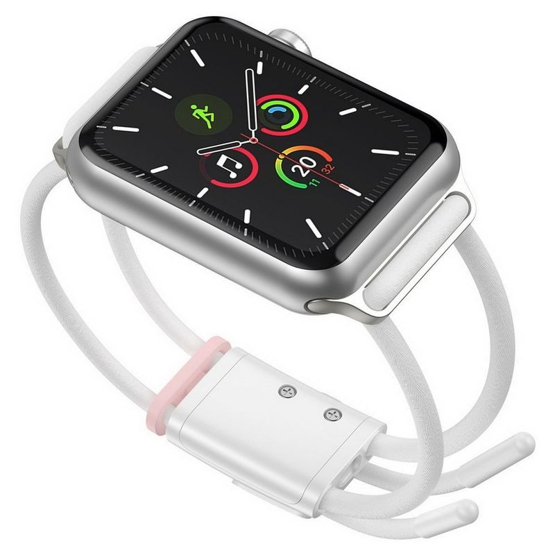 Купить Ремешок Baseus Let's Go Cord Watch Strap белый + розовый для Apple Watch Series 3/4/5/6/SE 42mm/44mm по лучшей цене в Украине 🔔 ,  наш интернет - магазин гарантирует качество и быструю доставку вашего заказа 🚀