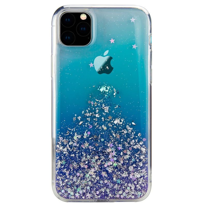 Купить Чехол с блестками SwitchEasy Starfield Crystal синий для iPhone 11 Pro Max по лучшей цене в Украине 🔔 ,  наш интернет - магазин гарантирует качество и быструю доставку вашего заказа 🚀