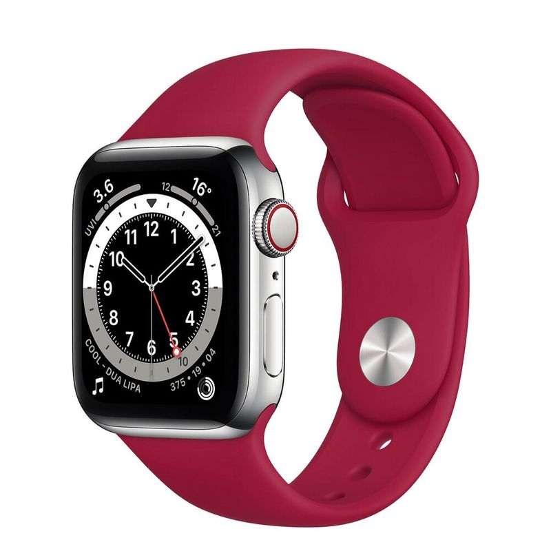 Купить Ремешок oneLounge Sport Band 38mm | 40mm Rose Red для Apple Watch SE | 6 | 5 | 4 | 3 | 2 | 1 OEM по лучшей цене в Украине 🔔 ,  наш интернет - магазин гарантирует качество и быструю доставку вашего заказа 🚀