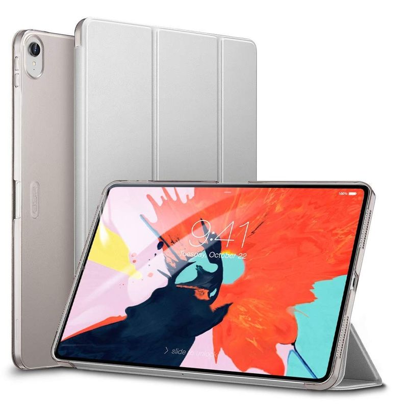 Купить Кожаный чехол ESR Yippee Color Trifold Smart Case Silver для iPad Pro 12.9" (2018) по лучшей цене в Украине 🔔 ,  наш интернет - магазин гарантирует качество и быструю доставку вашего заказа 🚀