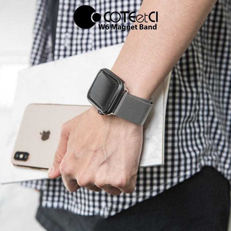 Купить Ремешок Coteetci W6 серебристый для Apple Watch 42/44 мм по лучшей цене в Украине 🔔 ,  наш интернет - магазин гарантирует качество и быструю доставку вашего заказа 🚀