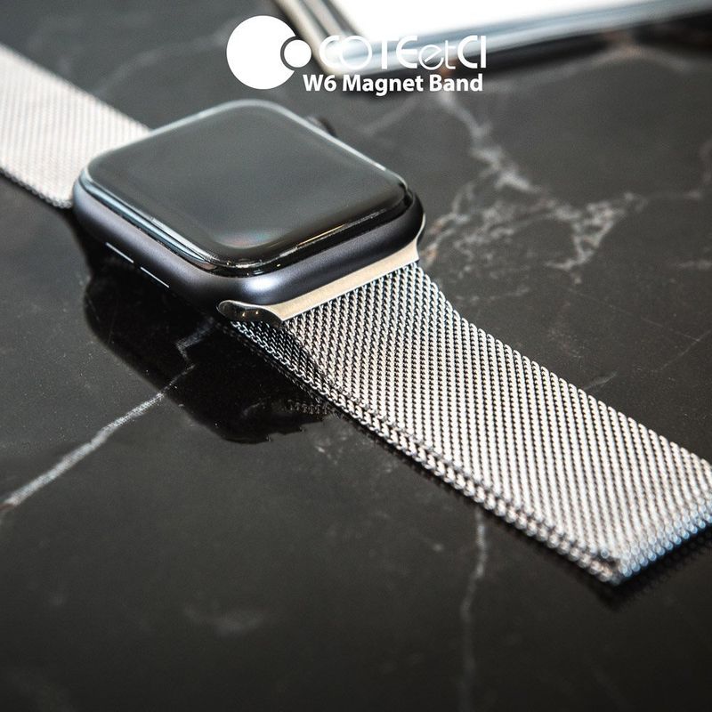 Купить Ремешок Coteetci W6 серебристый для Apple Watch 42/44 мм по лучшей цене в Украине 🔔 ,  наш интернет - магазин гарантирует качество и быструю доставку вашего заказа 🚀