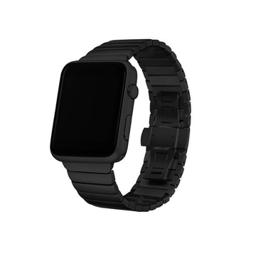 Купить Металический ремешок oneLounge Stainless Metal Strap Black для Apple Watch 42mm | 44mm по лучшей цене в Украине 🔔 ,  наш интернет - магазин гарантирует качество и быструю доставку вашего заказа 🚀