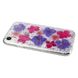 Чохол SwitchEasy Flash Violet прозорий з квітами для iPhone XR