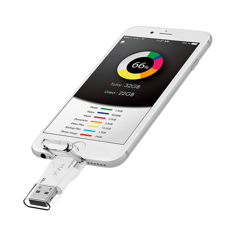 Купить USB флешка PhotoFast i-FlashDrive MAX U3 32GB White для iPhone | iPad по лучшей цене в Украине 🔔 ,  наш интернет - магазин гарантирует качество и быструю доставку вашего заказа 🚀