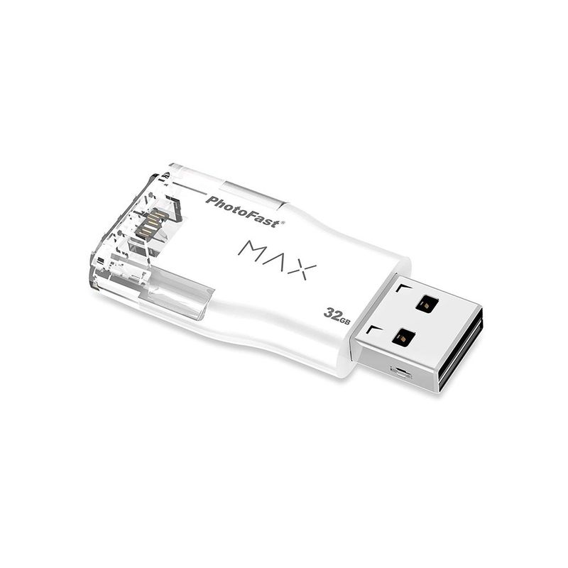 Купити USB флешка PhotoFast i-FlashDrive MAX U3 32GB White для iPhone | iPad за найкращою ціною в Україні 🔔, наш інтернет - магазин гарантує якість і швидку доставку вашого замовлення 🚀