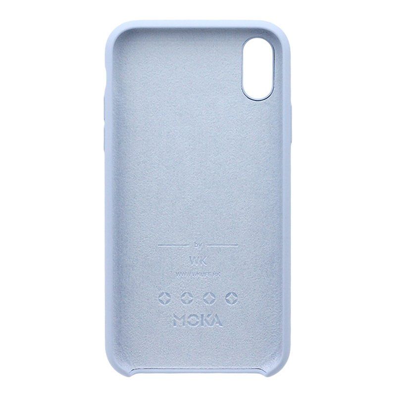 Купить Силиконовый чехол WK Design Moka синий для iPhone XS Max по лучшей цене в Украине 🔔 ,  наш интернет - магазин гарантирует качество и быструю доставку вашего заказа 🚀