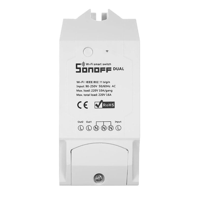Купити Розумне Wi-Fi реле для системи аварійного перекриття води на базі Sonoff Dual R2 Homekit за найкращою ціною в Україні 🔔, наш інтернет - магазин гарантує якість і швидку доставку вашого замовлення 🚀