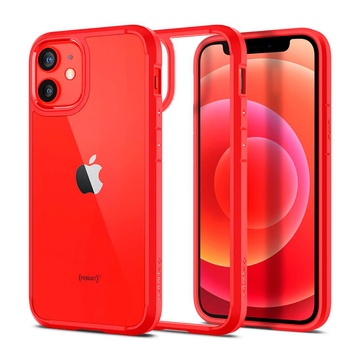 Купить Защитный чехол Spigen Ultra Hybrid Red для iPhone 12 mini по лучшей цене в Украине 🔔 ,  наш интернет - магазин гарантирует качество и быструю доставку вашего заказа 🚀