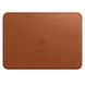 Кожаный чехол Apple Leather Sleeve Saddle Brown (MQG12) для MacBook 12"