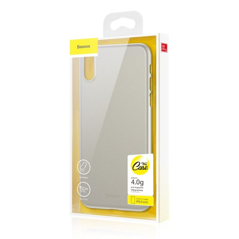 Купити Ультратонкий чехол Baseus Wing Case Transparent White для iPhone XS Max за найкращою ціною в Україні 🔔, наш інтернет - магазин гарантує якість і швидку доставку вашого замовлення 🚀
