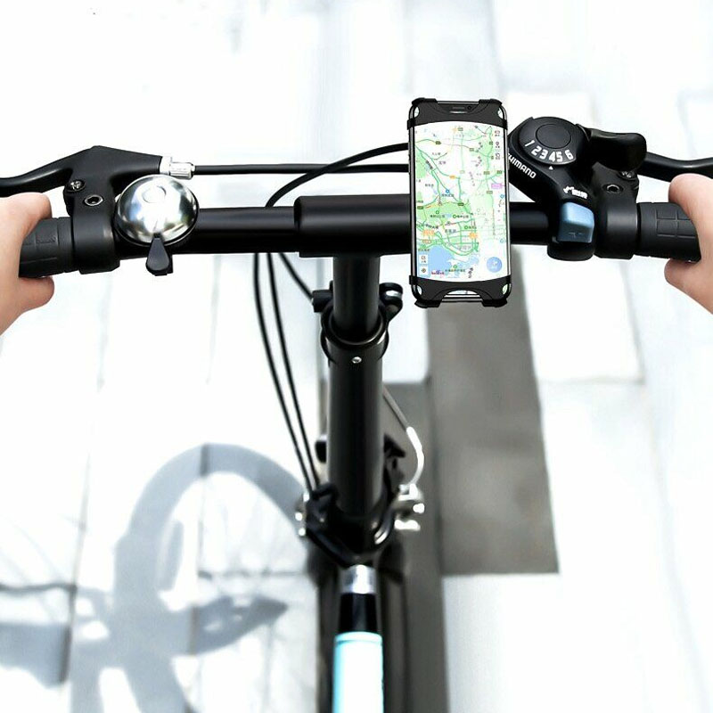 Купить Велодержатель для телефона на руль Usams US-ZJ053 Bicycle Silicon Phone Holder Black по лучшей цене в Украине 🔔 ,  наш интернет - магазин гарантирует качество и быструю доставку вашего заказа 🚀
