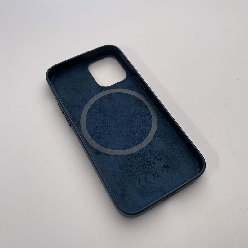 Купить Кожаный чехол iLoungeMax Leather Case MagSafe Baltic Blue для iPhone 12 mini OEM (с поддержкой анимации) по лучшей цене в Украине 🔔 ,  наш интернет - магазин гарантирует качество и быструю доставку вашего заказа 🚀