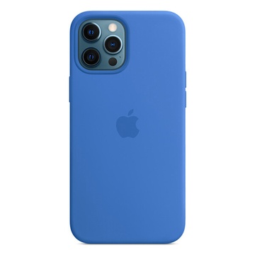 Купить Силиконовый чехол Apple Silicone Case MagSafe Capri Blue (MK043) для iPhone 12 Pro Max по лучшей цене в Украине 🔔 ,  наш интернет - магазин гарантирует качество и быструю доставку вашего заказа 🚀