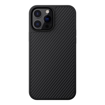Черный карбоновый чехол Nillkin Synthetic Fiber Series для iPhone 13 Pro