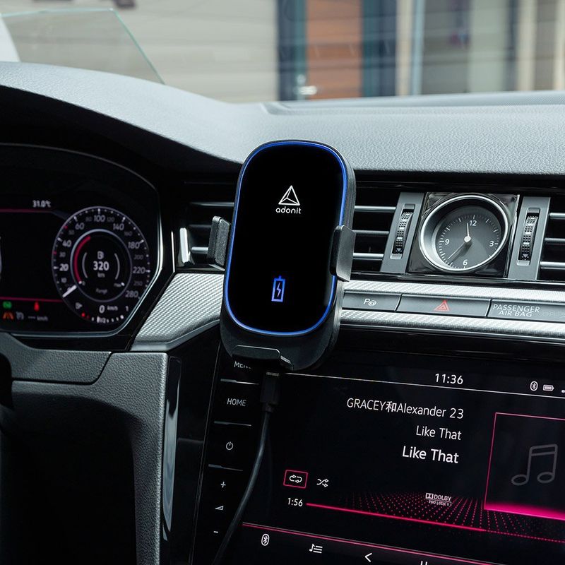 Купити Автомобільна бездротова зарядка Adonit 15W Wireless Car Charger чорна за найкращою ціною в Україні 🔔, наш інтернет - магазин гарантує якість і швидку доставку вашого замовлення 🚀