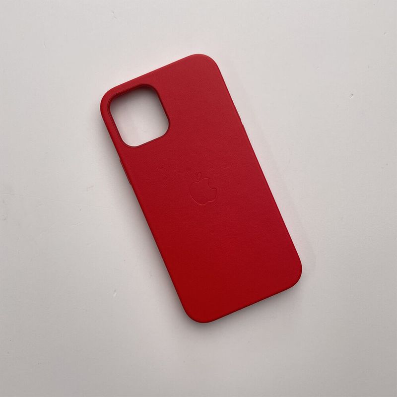 Купить Кожаный чехол iLoungeMax Genuine Leather Case MagSafe Red для iPhone 12 | 12 Pro ОЕМ по лучшей цене в Украине 🔔 ,  наш интернет - магазин гарантирует качество и быструю доставку вашего заказа 🚀