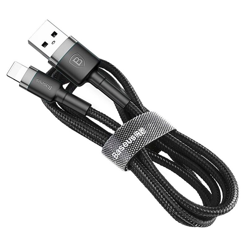Купить Нейлоновый кабель Baseus Kevlar Lightning to USB 2m Black по лучшей цене в Украине 🔔 ,  наш интернет - магазин гарантирует качество и быструю доставку вашего заказа 🚀
