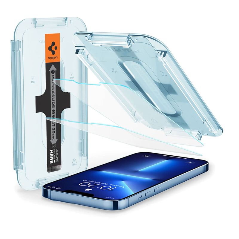 Защитное стекло Spigen EZ FIT GLAS.tR для iPhone 13 Pro Max (2 шт.)