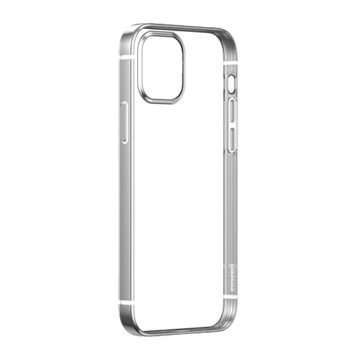 Купить Силиконовый чехол Baseus Shining Case (Anti-fall) Silver для iPhone 12 | 12 Pro по лучшей цене в Украине 🔔 ,  наш интернет - магазин гарантирует качество и быструю доставку вашего заказа 🚀