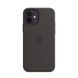 Чорний силіконовий чохол oneLounge Silicone Case MagSafe Black для iPhone 12 | 12 Pro OEM