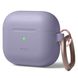 Силіконовий чохол із карабіном elago Silicone Hang Case Lavender Grey для AirPods 3
