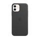 Чорний шкіряний чохол Apple Leather Case with MagSafe Black (MHKG3) для iPhone 12 | 12 Pro
