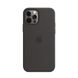 Чорний силіконовий чохол oneLounge Silicone Case MagSafe Black для iPhone 12 | 12 Pro OEM