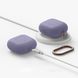 Cиликоновый чехол с карабином elago Silicone Hang Case Lavender Grey для AirPods 3
