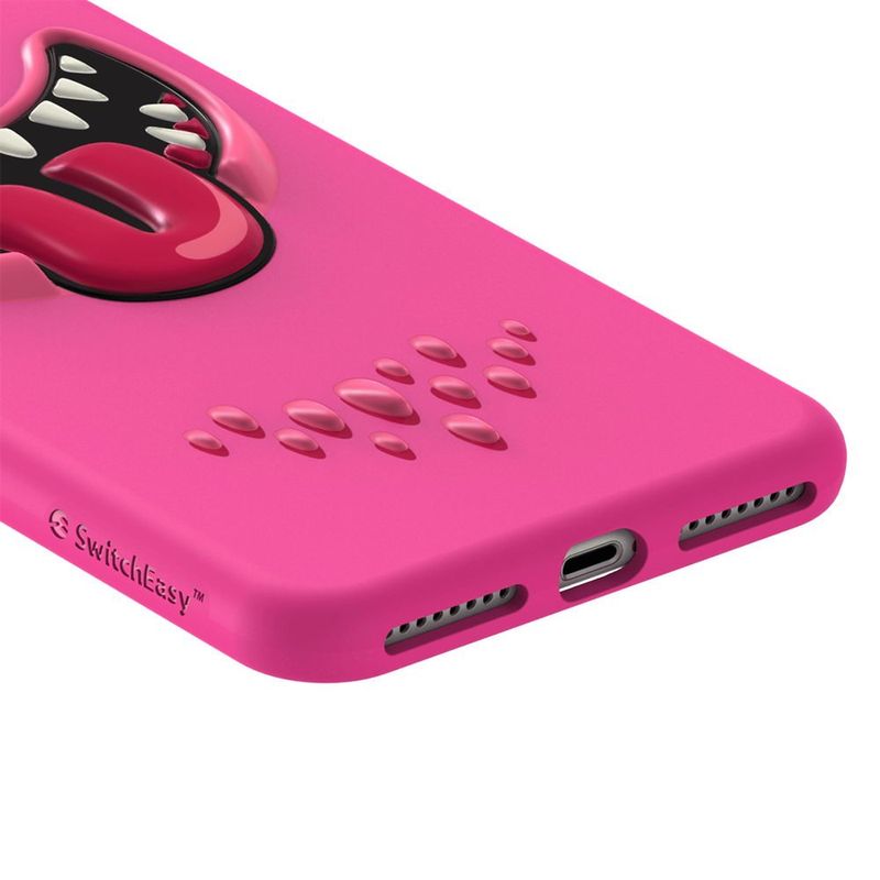 Купить 3D чехол с рисунком SwitchEasy Monsters розовый для iPhone 8 Plus/7 Plus по лучшей цене в Украине 🔔 ,  наш интернет - магазин гарантирует качество и быструю доставку вашего заказа 🚀