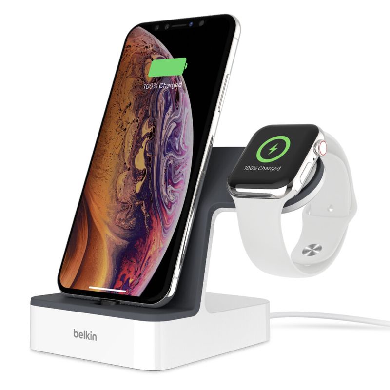 Купить Док-станция Belkin PowerHouse Charge Dock White для iPhone и Apple Watch по лучшей цене в Украине 🔔 ,  наш интернет - магазин гарантирует качество и быструю доставку вашего заказа 🚀