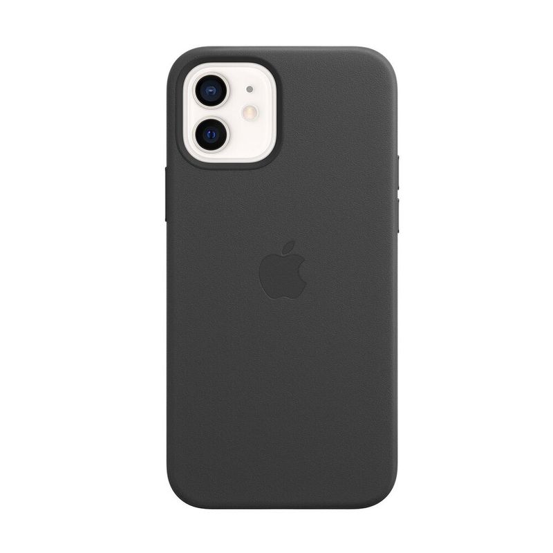 Купить Черный кожаный чехол Apple Leather Case with MagSafe Black (MHKG3) для iPhone 12 | 12 Pro по лучшей цене в Украине 🔔 ,  наш интернет - магазин гарантирует качество и быструю доставку вашего заказа 🚀